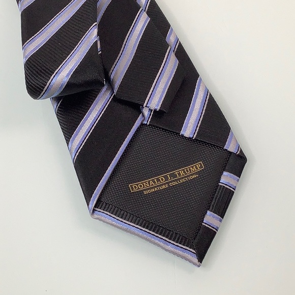 President Donald J Trump Signature Collection Silk Stripes neck tie NEW NWT - Picture 4 of 13